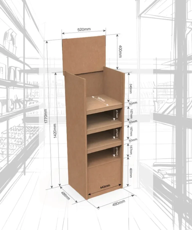 Floorstand de cartón modelo 015