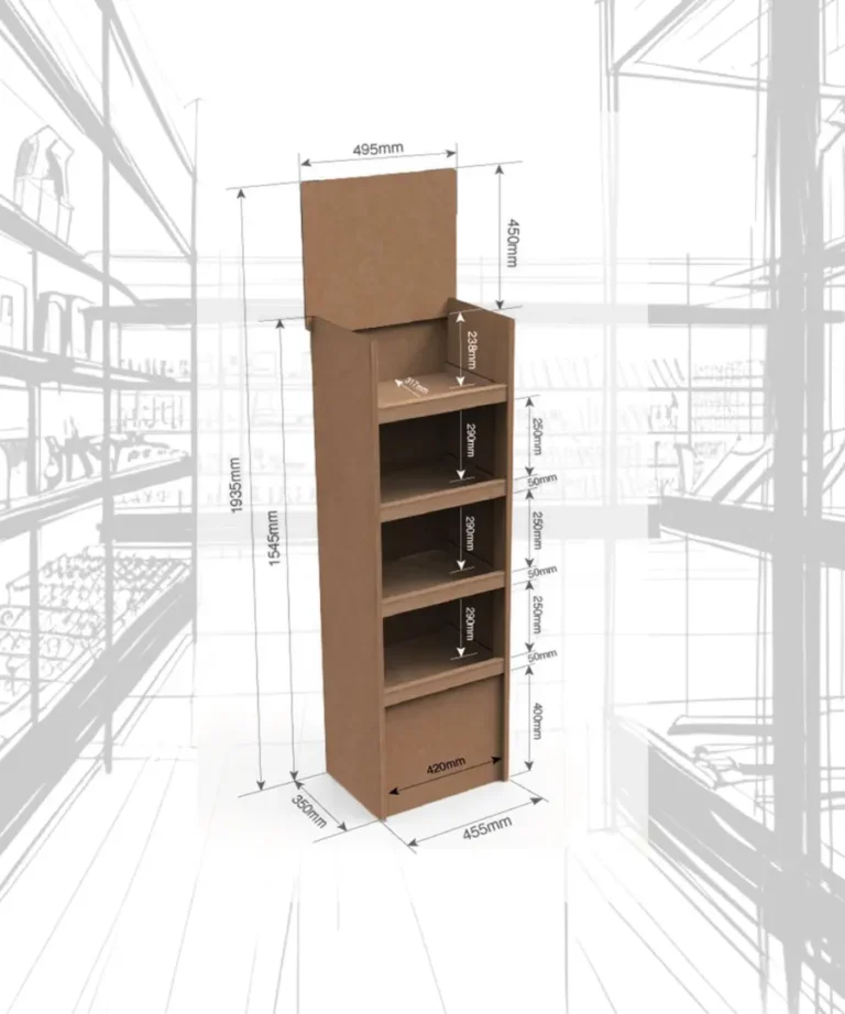 Floorstand de cartón modelo 007