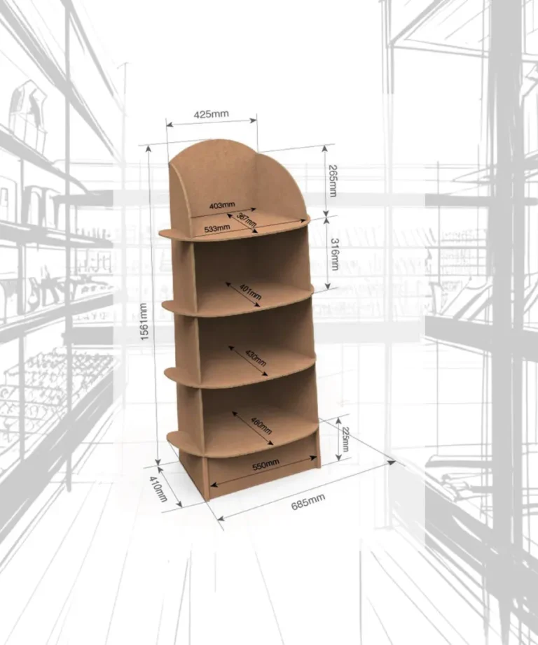 Floorstand de cartón modelo 010